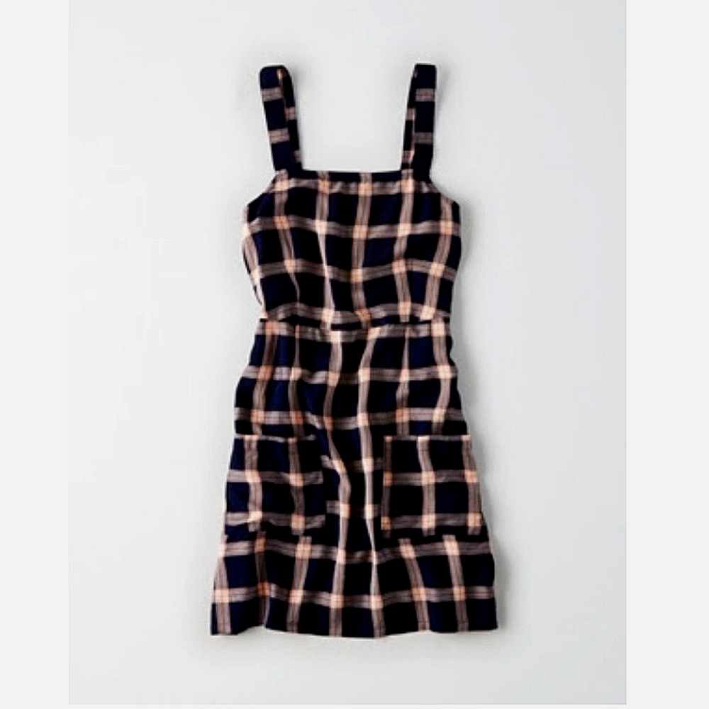 🌿 AE Strappy Patch Pocket Dress